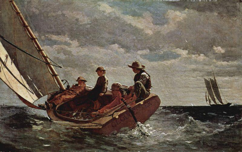 Winslow Homer Breezing Up Germany oil painting art